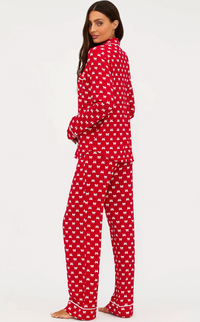 peppermint bows sleep set