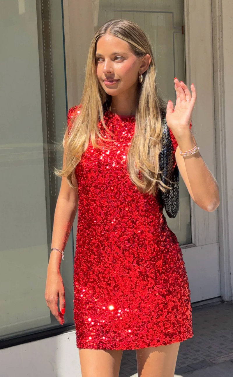 mirabel sequin mini dress
