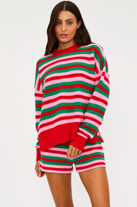 ruby stripe knit sweater
