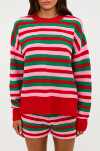 ruby stripe knit sweater
