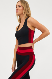 yara sports bra redwood colorblock