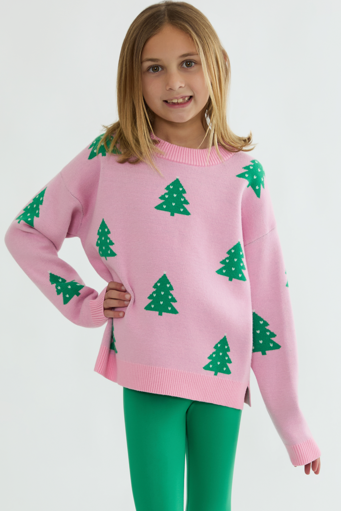 little callie pink christmas sweater