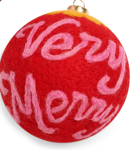 felt christmas ornament balls