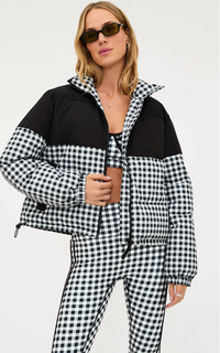 jojo gingham puffer jacket