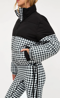 jojo gingham puffer jacket