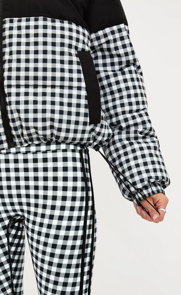 jojo gingham puffer jacket