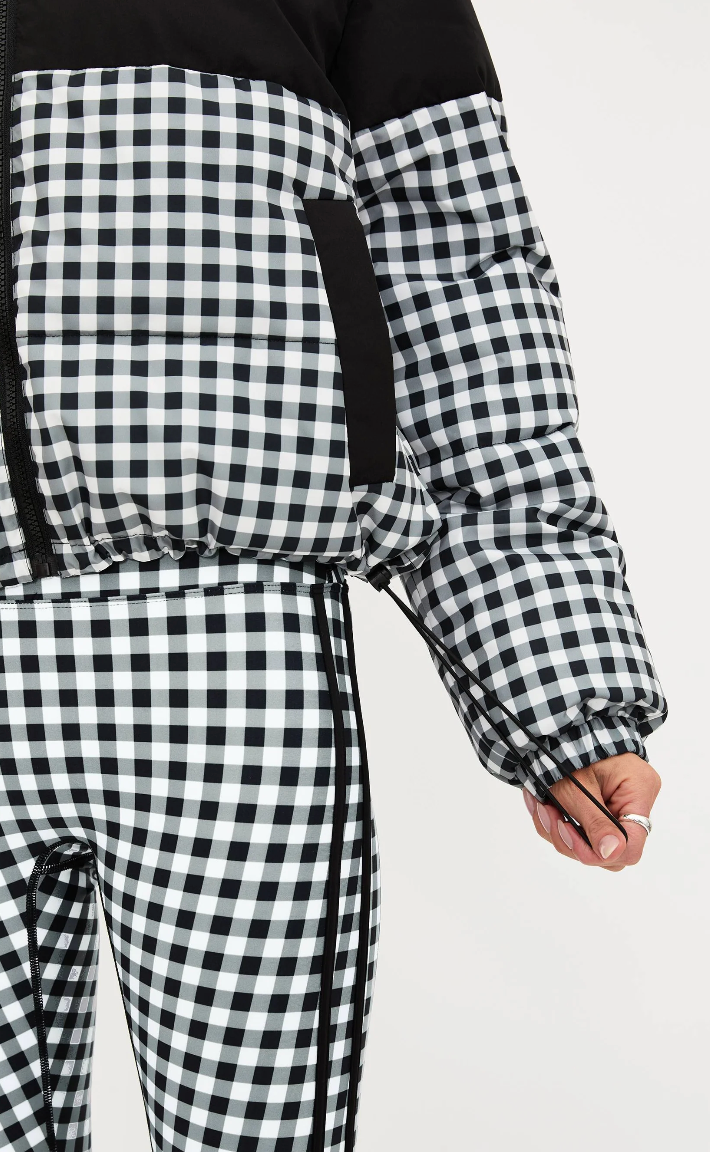 jojo gingham puffer jacket