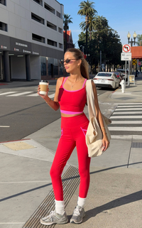 von 7/8 legging | royal red