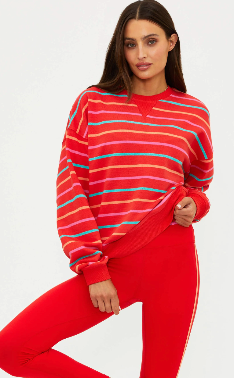 devyn sweatshirt - strawberry smoothie | BEACHRIOT