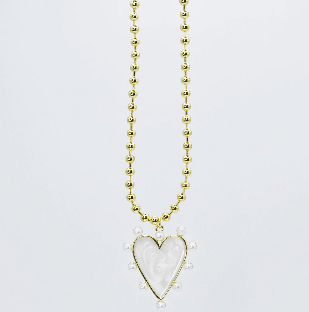 heart of pearls necklace