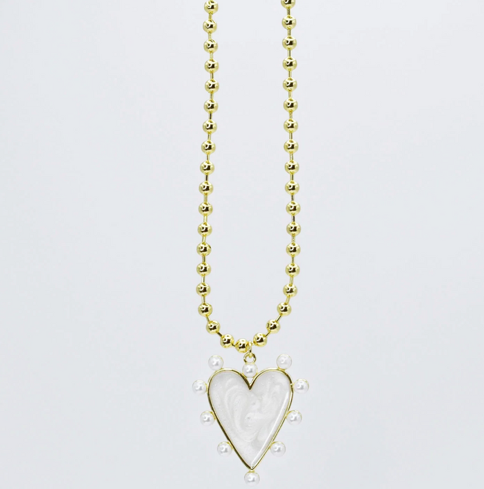 heart of pearls necklace