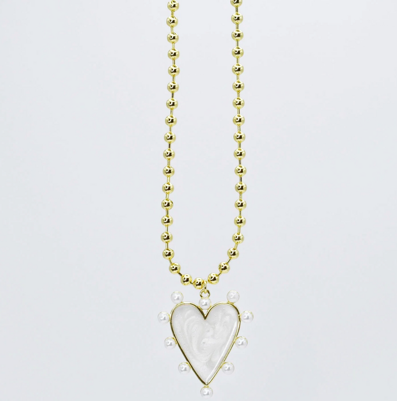 heart of pearls necklace