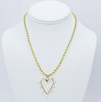 heart of pearls necklace