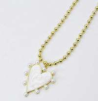 heart of pearls necklace