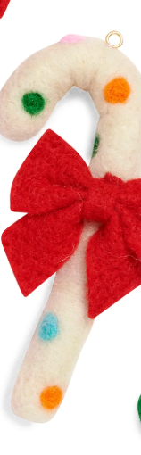 felt candy cane ornaments