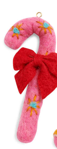 felt candy cane ornaments