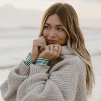 BuDhaGirl | mint all weather bangles | set of 6