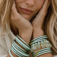 BuDhaGirl | mint all weather bangles | set of 6