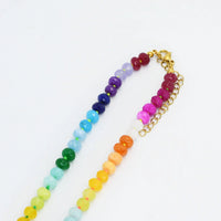 sunrise gemstone beaded necklace | CHARM BAR