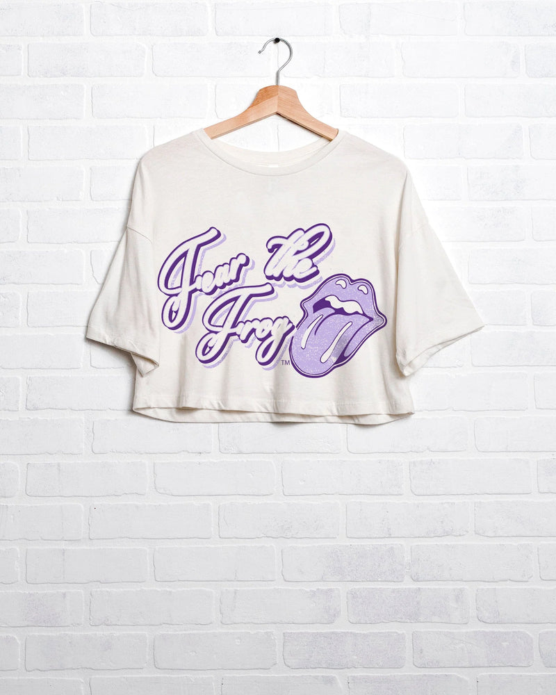 fear the frogs cropped tee