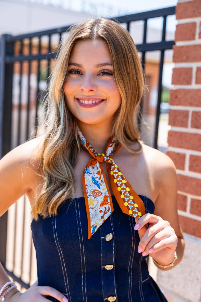 UT skinny scarves