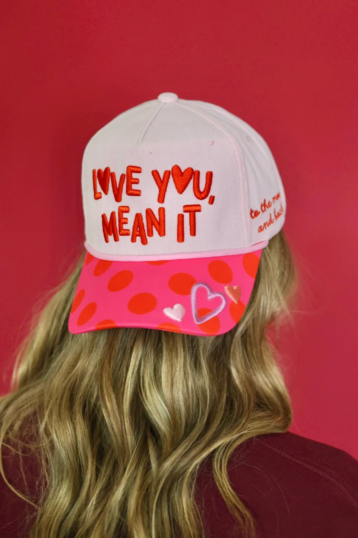 love you mean it corduroy trucker