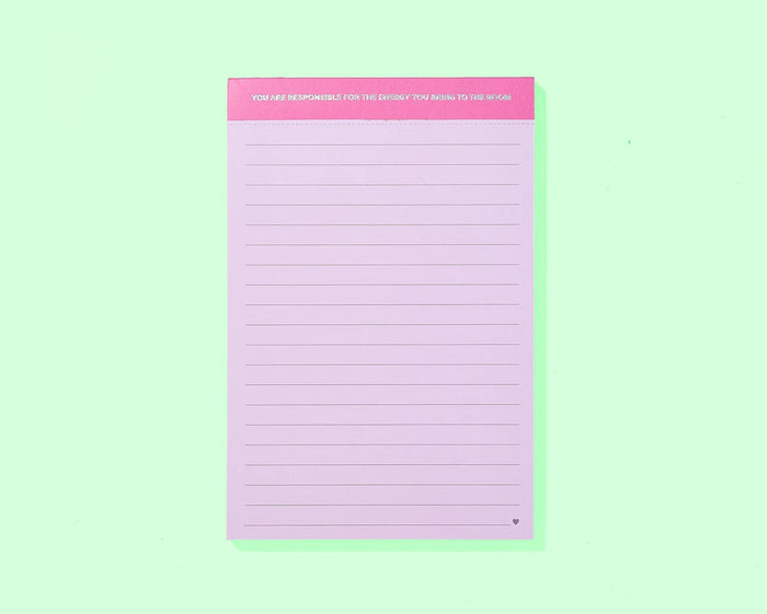 energy you bring list pad