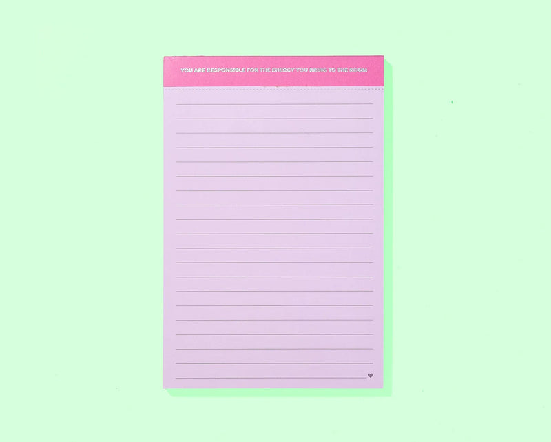 energy you bring list pad