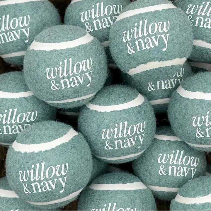 willow + navy | 4 pack of tennis balls