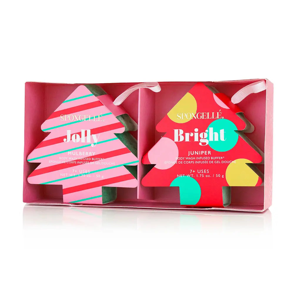 spongelle | holiday trees 2pc gift set