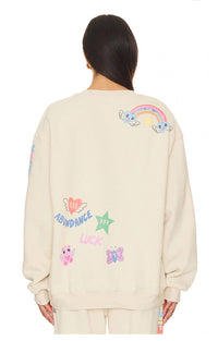 angels all around you crewneck sweatshirt