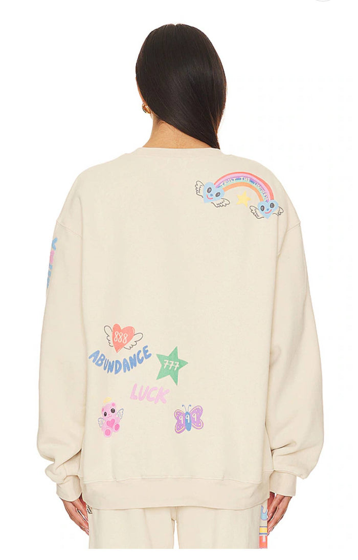 angels all around you crewneck sweatshirt