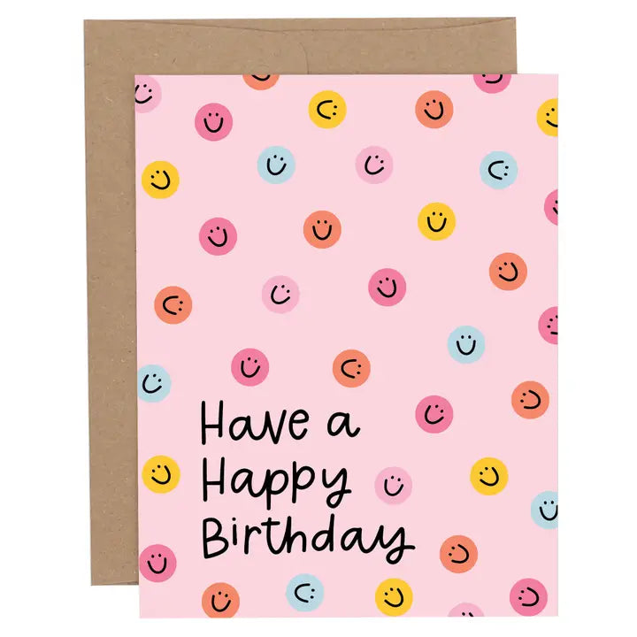 smiley have a happy bday greeting card