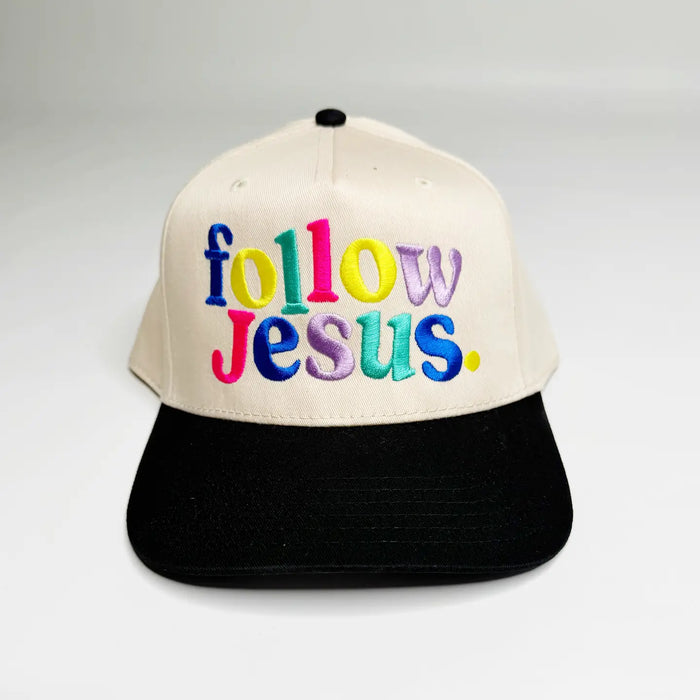 follow jesus trucker hat