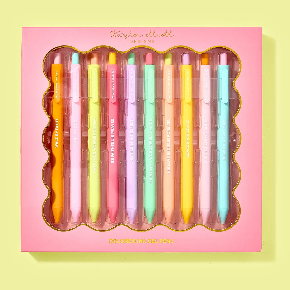 faith 10pc gel pen set