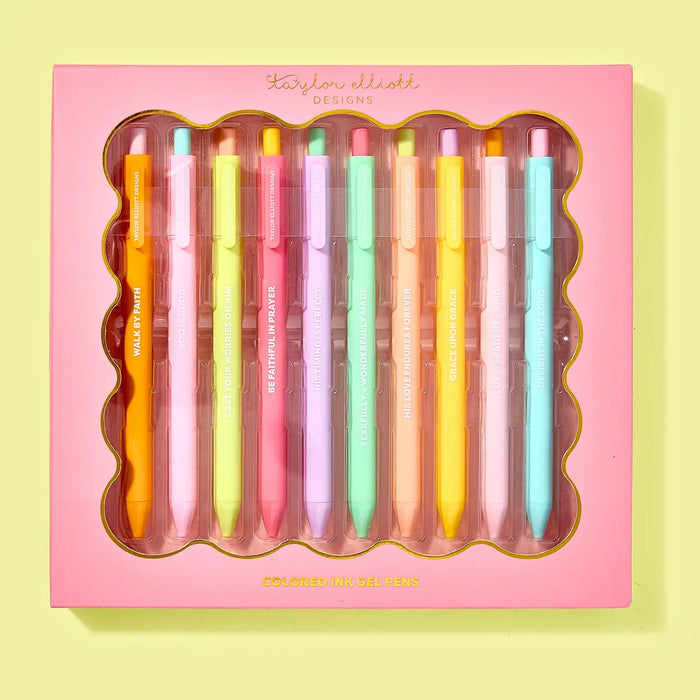 faith 10pc gel pen set