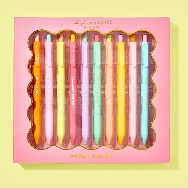 faith 10pc gel pen set