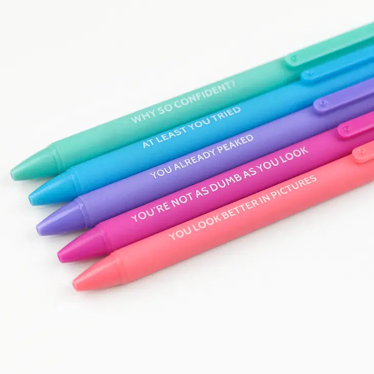 funny compliments pen set