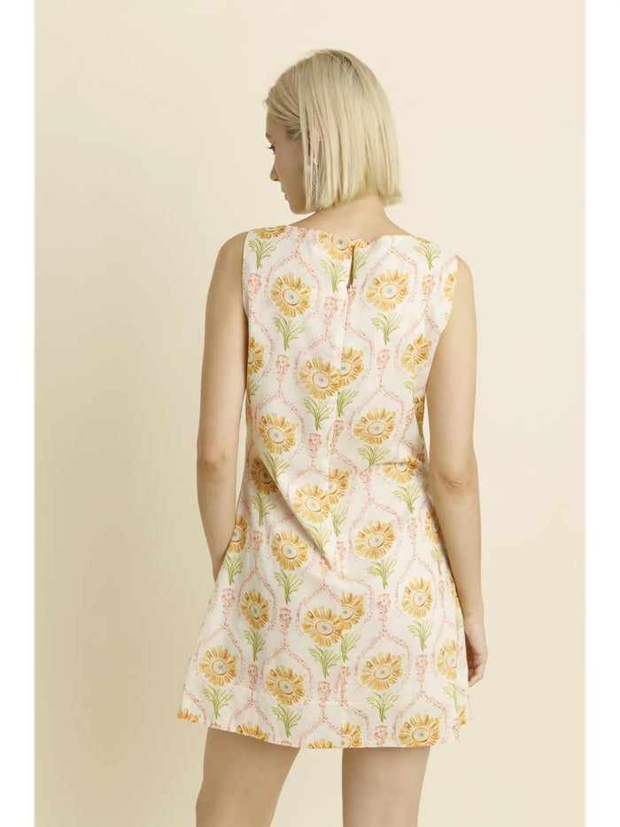 lillian floral mini dress