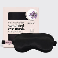lavender satin weighted eye mask