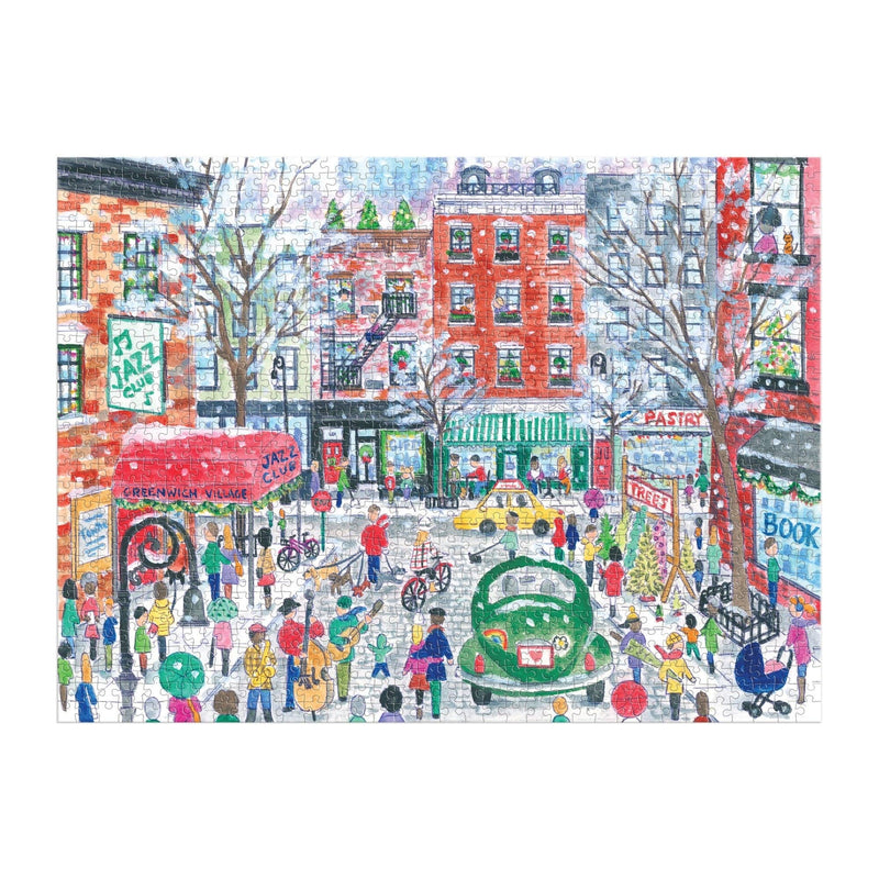 christmas in greenwich village 1000pc puzzle