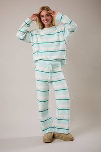 lala striped sweater set