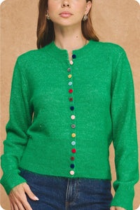 grady multi-color button cardigan