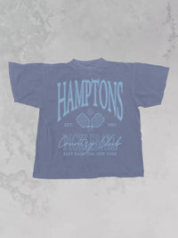 hamptons country club oversized tee