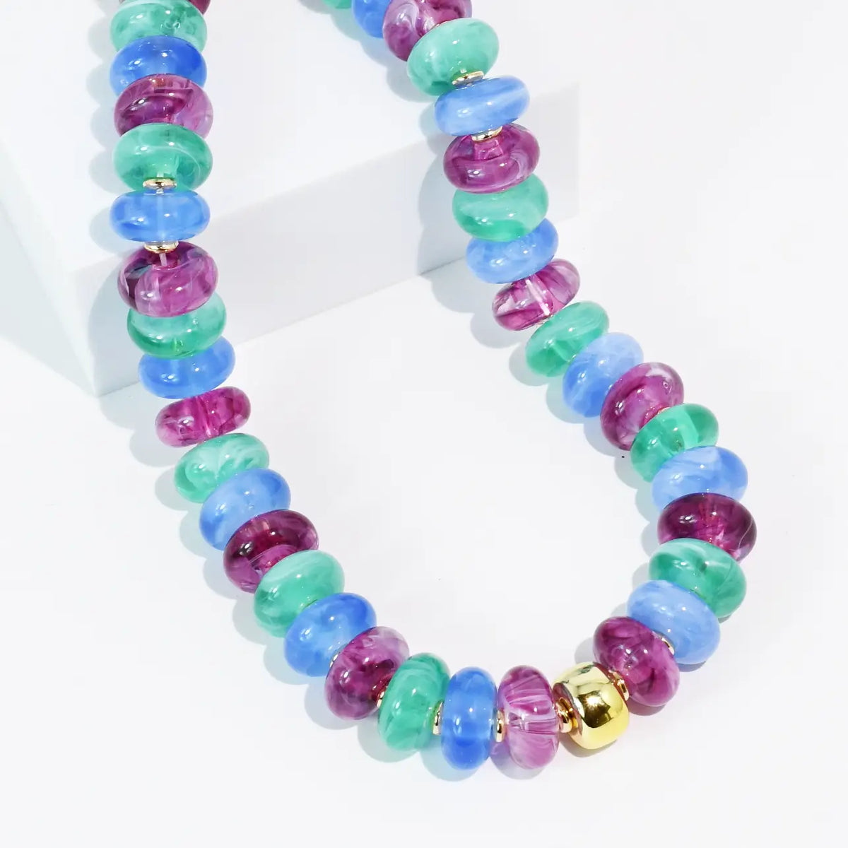 mermaid kisses beaded necklace