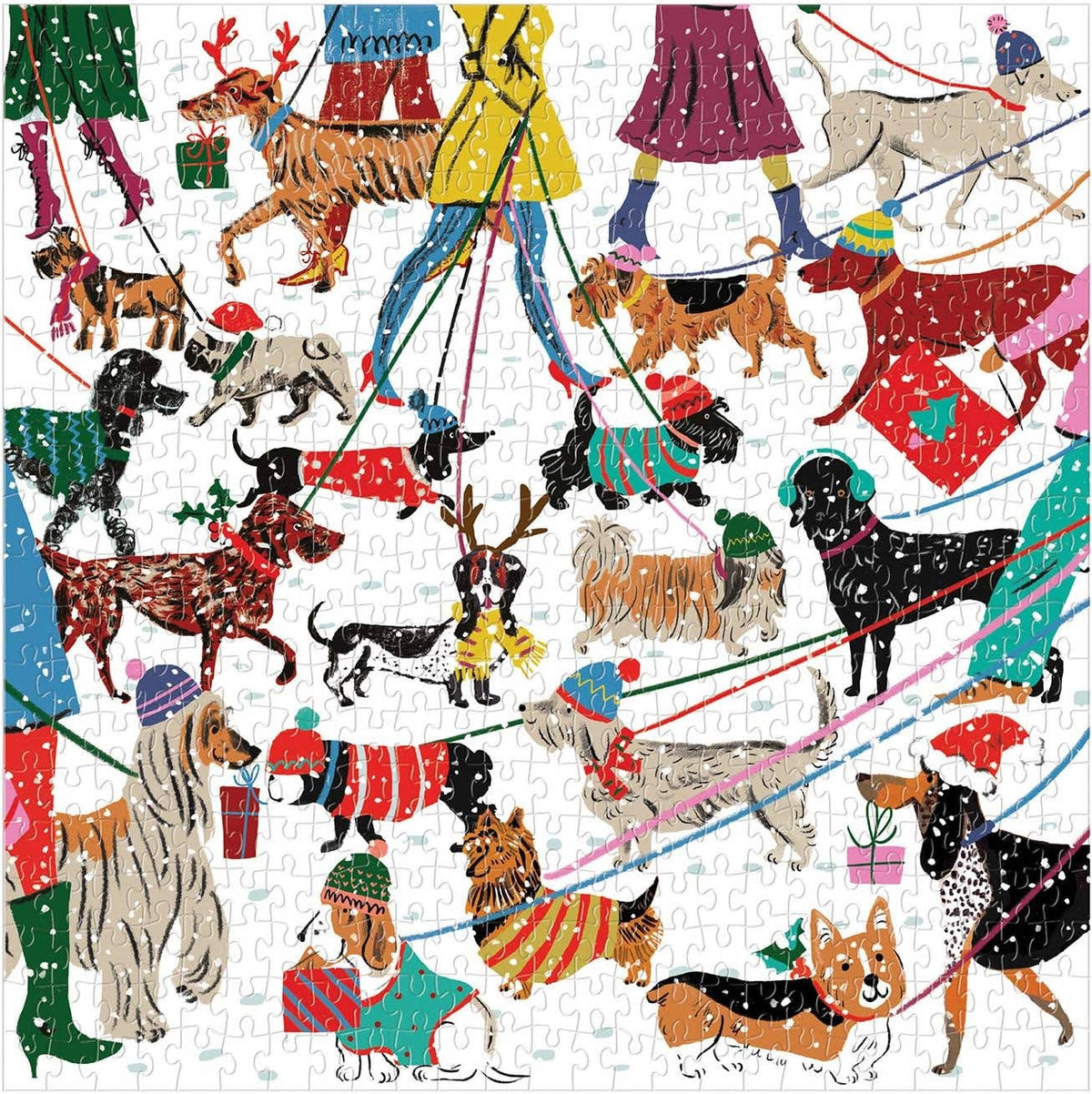 winter dogs 500pc puzzle