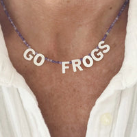 beaded gameday spirit necklace