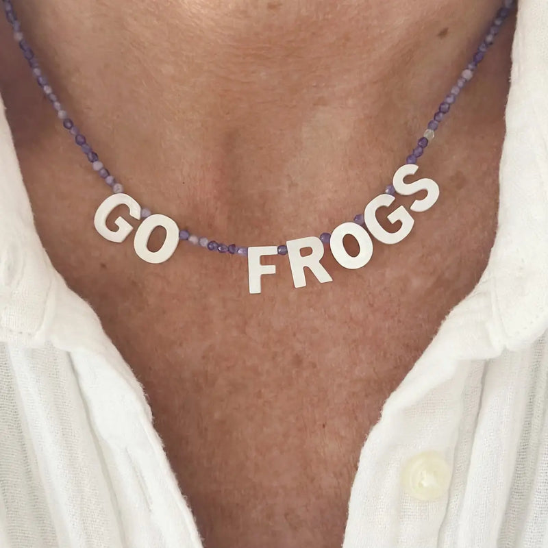 beaded gameday spirit necklace