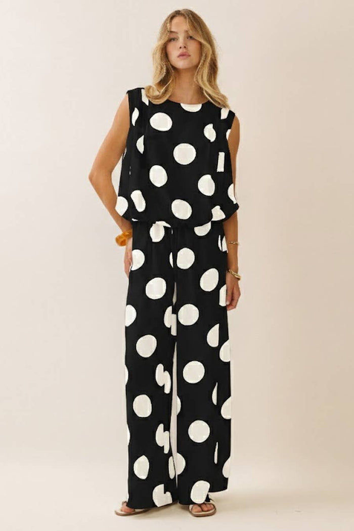 people pleaser polka dot set