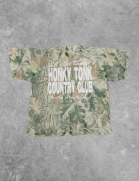 honky tonk country club oversized tee